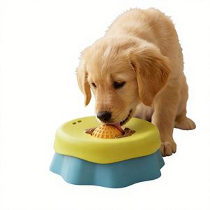 Bol à alimentation lente pour chat et chien, en silicone liquide antidérapant, étanche IPX8, design élégant pour une utilisation en intérieur, en extérieur et en voyage - Product Image 1