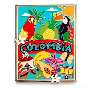Portachiavi personalizzato all'ingrosso Colombia Souvenir portachiavi ragazzo in lega di zinco pressofuso tazza di <span class=keywords><strong>caffè</strong></span> portachiavi Souvenir - Product Image 5