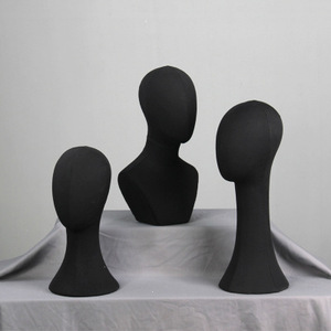 Wholesale Canvas Block <strong>Head</strong> Mannequin <strong>Head</strong> Wig Display <strong>Styling</strong> <strong>Head</strong> - Product Image 2