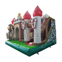 WINSUN Commercial personnalisé PVC gonflable rebond château maison Portable intérieur/extérieur saut Playhouse ventilateur pour aire de jeux
