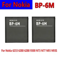 Baterai Pengganti Li-ion 1100mAh BP-6M BP6M BP 6M untuk Ponsel Nokia 6233 6280 6288 9300 N73 N77 N93 N93S
