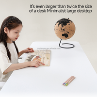 Chaise de bureau ergonomique pour enfants VSUCH, réglable en hauteur, en bois, avec roulettes et dossier bibliothèque