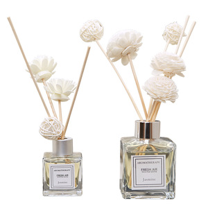 Botellas de Vidrio Cuadradas Personalizadas para Aromaterapia, 50 ml, 100 ml, 150 ml, 200 ml, Difusor de Perfume al por Mayor con Tapa de Corona - Product Image 1
