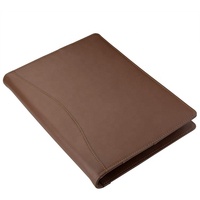 Couverture rigide en cuir A4 3 reliure à anneaux dossier accessoire personnalisé padfolio dossier en pvc