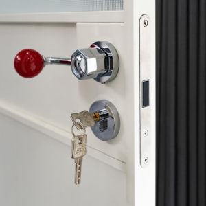 <span class=keywords><strong>Porte</strong></span> intérieure moderne en aluminium à cadre fin blanc, avec vitrage, prix d'usine de gros pour les développeurs - Product Image 4