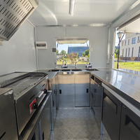 Camión de Comida Rápida con Cocina Completa, Servicio de Catering, Pizza, Hamburguesas, Restaurante en Contenedor, Bar en Venta en EE. UU. y Australia, Remolque de Comida