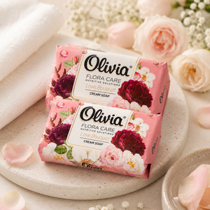Flora Care Love Bouquet Premium Cream Bar <b>Soap</b> with Coconut Oil and Glycerin for Hands and Body 140 g Olivia - Product Image 1