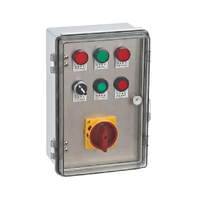 Saipwell IP66 Porte-cartes de jeu mural étanche et anti-poussière, boîte en plastique PC transparente grise, boucle métallique CE ROHS