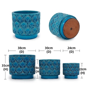 กระถางดอกไม้ดินเผาขนาดใหญ่ ความจุเยอะ สำหรับตกแต่งสวนในบ้าน - Product Image 4