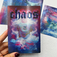 Cartes de tarot holographiques personnalisées, jeu d'oracle arc-en-ciel, jeu de cartes d'affirmation, papier artistique 300 g/m²/400 g/m², haute qualité