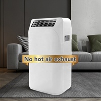 2022 nuevo panel táctil uso doméstico sin manguera 9000BTU refrigeración calefacción CE 120V 240V mini aire acondicionado móvil portátil