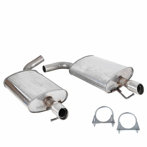 Système d'échappement de voiture en acier inoxydable 409, épaisseur 1,2 mm, finition noir mat, silencieux d'échappement pour Ford Explorer 2011-2016, tuyaux d'échappement - Product Image 3