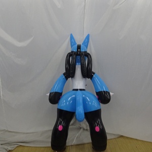PVC personnalisé bleu grandes oreilles <span class=keywords><strong>carlin</strong></span> gonflable dessin animé jouets et décorations de fête en plein air - Product Image 4