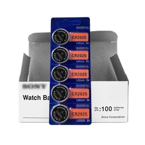 3V CR2025 Batterie Box Lithium Button Coin Cell Battery for Sony