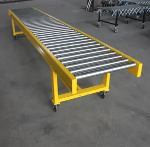 gravity powered telescopic roller track conveyor line conveyor belt