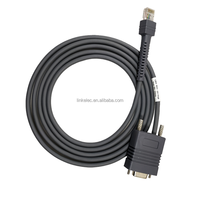 Cable DE DATOS USB RS232 a RJ45 con chaqueta de PVC para uso de PC/impresora con escáner de código de barras Zebra/Symbol/Motorola