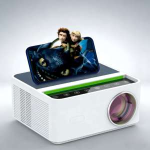 Projecteur de cinéma maison LED Pico <span class=keywords><strong>DBS</strong></span> A45-C 1080P 4K 1000 Lumens avec haut-parleurs intégrés, design portable, WIFI pour Android 9 5.0 - Product Image 3