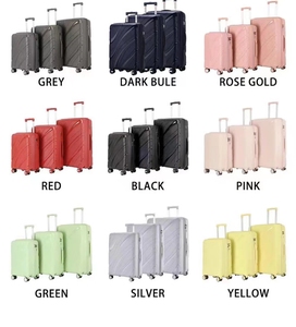 3Pcs Mang Theo Trên Hành Lý Bộ Spinner Du Lịch Hành Lý Túi Chất Lượng Tốt 100% PP Hành Lý Vali Set - Product Image 2