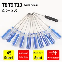 Obeng Torx T8 T9 T10 Grosir OEM 3mm, Alat Pembongkaran Tri Wing DIY, Panjang Total 130mm, Finishing Polos untuk Xbox 360