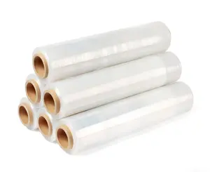 Pe Protective Film Factory Pack Polyethylene Transparent Imported Material Jumbo Roll Stretch Film Packaging Plastic Roll