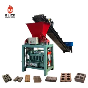 Used Compressed Earth Brick Machine for Hollow Block Making Cement Raw Material with Reliable Engine and Gearbox