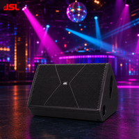 Enceinte de monitoring de scène passive JSL 15 pouces, enceinte de sol, enceinte PA pour concerts de groupes live, DJ, système de sonorisation