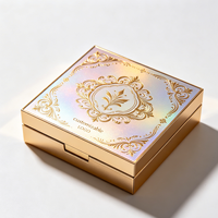 Boîte Cadeau Cosmétique Rigide en Papier Deux Pièces Luxe Silencieux Personnalisée avec Logo UV Argenté à Chaud pour Coffret Soin de la Peau et Parfum – Pack Premium