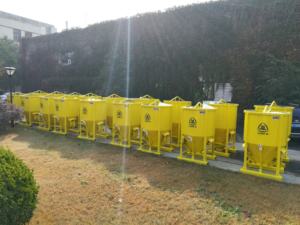 Bac à béton suspendu avec structure compacte, <span class=keywords><strong>seau</strong></span> à béton pour chariot élévateur, bac à béton, bac à béton - Product Image 2