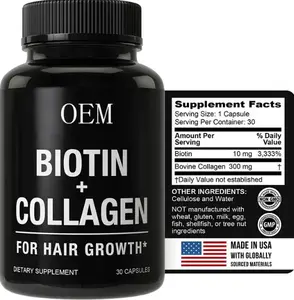 2022 Own-brand Biotin Capsule Hair Vitamin Collagen Keratin For Hair Growth Nail Care Supplement Pills Children Adult 32 60 JBHK