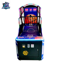 Arcadix Machine de jeu d'arcade de basketball de rue commerciale à monnayeur avec comptage électronique des points et éclairage LED pour adultes, pour centre de divertissement intérieur