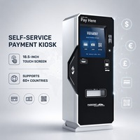 Borne de paiement libre-service avec lecteur NFC et imprimante de reçus pour parking commercial – Équipement de stationnement à paiement automatique