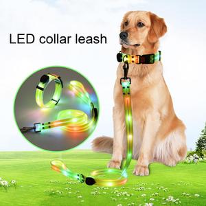 Collier électronique pour animaux de compagnie, LED multicolores, pour chien et chat, batterie, noir, LED de sécurité nocturne avec lumière - Product Image 2