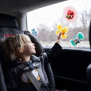 Mainan mandi anak-anak, 3 In <span class=keywords><strong>1</strong></span> bentuk hewan kartun cangkir hisap rotasi Fidget berputar kamar mandi mainan mandi anak-anak penghilang stres bayi - Product Image 6