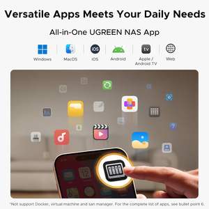 Ugreen nasync DH2300 2ช่องเดสก์ท็อปรองรับ NAS ความจุ60TB 8GB LPDDR5 RAM 1GbE 4K HDMI Network Attached Storage สำหรับผู้เริ่มต้น - Product Image 5