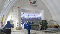 Hangar Gonflable Imperméable de Haute Qualité, Structure Autoportante, Couverture de Pavillon Mobile Temporaire avec Tissu PVC Quatre Saisons