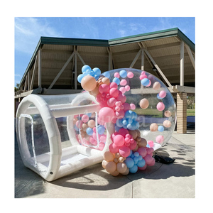 Carpa Inflable Portátil Tipo Burbuja para Niños, Cumpleaños, <span class=keywords><strong>Domo</strong></span> de Globos, Iglú, Camping, Centro Comercial, Color Rosa, 6m - Product Image 4
