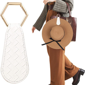 Clip magnétique multifonctionnel en cuir PU pour chapeau, pince de rangement de voyage extérieure type bec de canard - Product Image 1