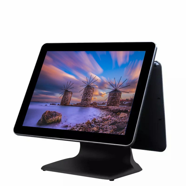 Wholesale 15 Inch Touch Dual Screen Pos System for Sale Pos Machine All in One Systems for Retail Shop Restaurants