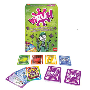 Juego de Mesa Personalizable con Impresión a Todo Color, Versión Correcta del Virus 1 2 3, Divertido Juego Familiar de Cartas de Papel - Product Image 4