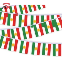 Vente directe usine : Ensemble de drapeaux du Kurdistan tendance et économique pour événements sportifs, idéal pour encourager les matchs de football en 2026