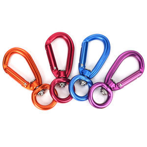 Mosquetón giratorio <span class=keywords><strong>pequeño</strong></span> personalizado de fábrica, mosquetón de aluminio con función de bloqueo para correa de perro - Product Image 4