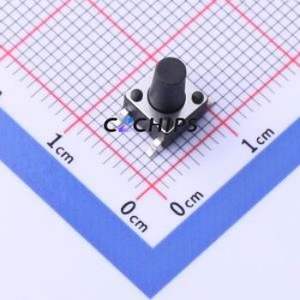 TD-1101SR-9.0H-160 Tactile Switch SMD,6x6mm Switch Single Pole Single Throw Round Button 1.6N Vertical Mount - Product Image 1