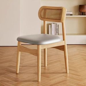 Sedia <span class=keywords><strong>da</strong></span> Pranzo Moderna in Legno Massello Impilabile per Hotel e Casa con Rivestimento in Pelle per Casa e Ristorante - Offerta Speciale L121 - Product Image 1