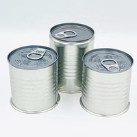 Boîtes en métal vides rondes de vente chaude mondiales de qualité supérieure, boîtes en fer blanc, boîtes de nourriture avec EOE