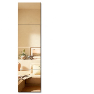Miroirs autocollants pour mur et porte de placard, miroir de corps sans cadre, miroir de sol pleine longueur - Product Image 1
