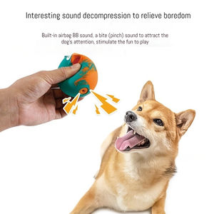 Mainan Kunyah Telur Paskah Logo Kustom Laris Manis untuk Hewan Peliharaan, Mainan Anjing Karet Premium - Product Image 3