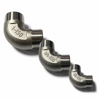 Raccords de tuyauterie en acier inoxydable 304, coudes à 90 degrés BSPP BSPT, filetage double mâle 1/2 3/4 1 pouce, forgés, marque ZL, qualité standard