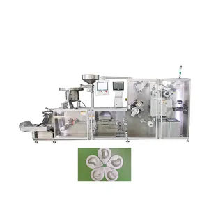 Auto Pvc Flat Plate Pack Packaging Alu Alu Small candy Blister Strip Packing Sealing Machine