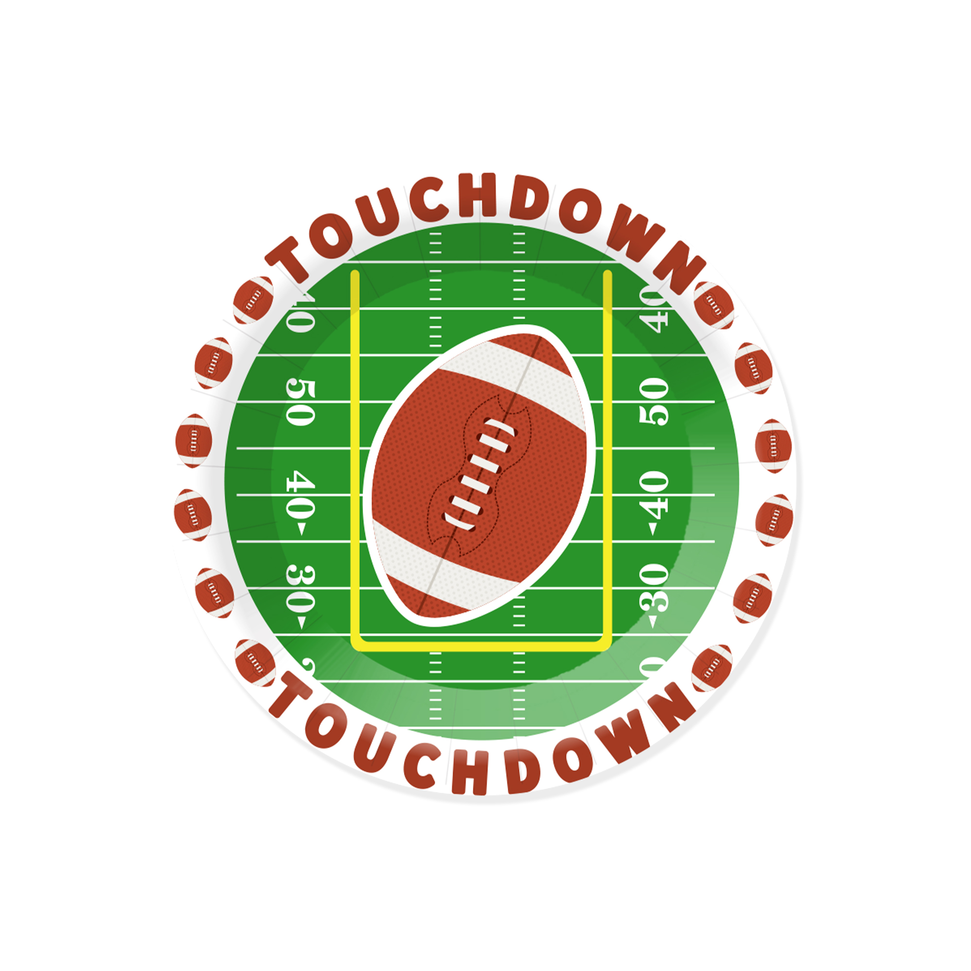 Plato de papel de 9 pulgadas * 8 piezas