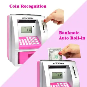 TALKING ATM BANK FOR KIDS digital counting coins and bills atm safe for kids